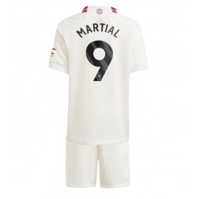 Manchester United Anthony Martial #9 Tredje Kläder Barn 2023-24 Kortärmad (+ Korta byxor)